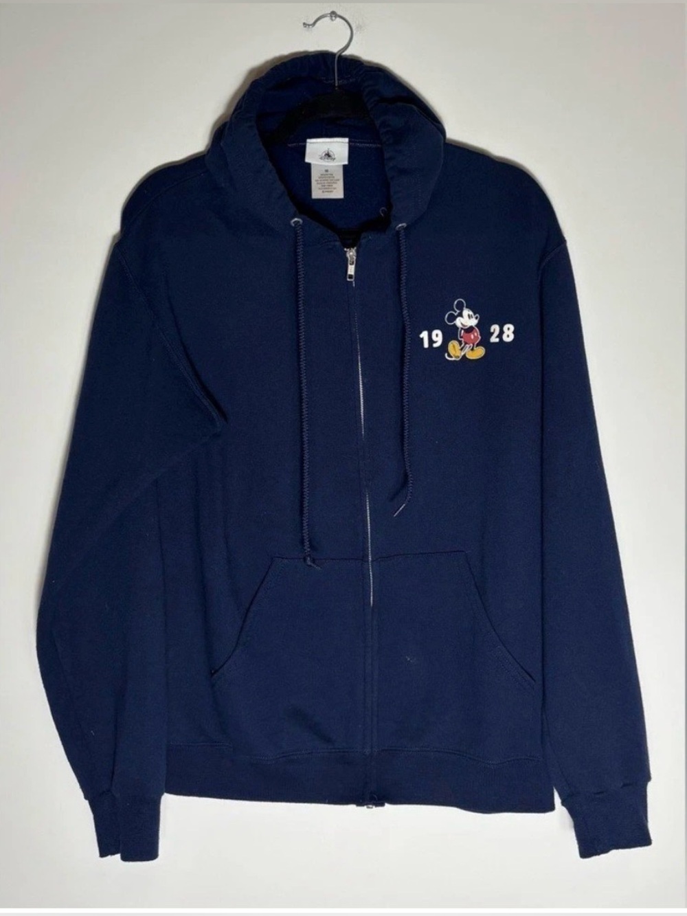 Disney Parks Mickey Mouse 1928 Full-Zip Hoodie – Size Medium